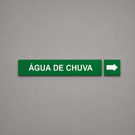 Etiqueta Adesiva Identificação de Tubulação Água de Chuva
