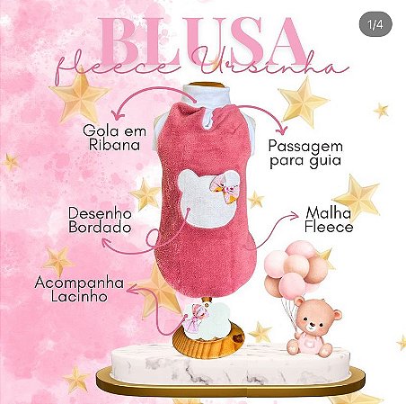 Pijama Fleece Ursinha