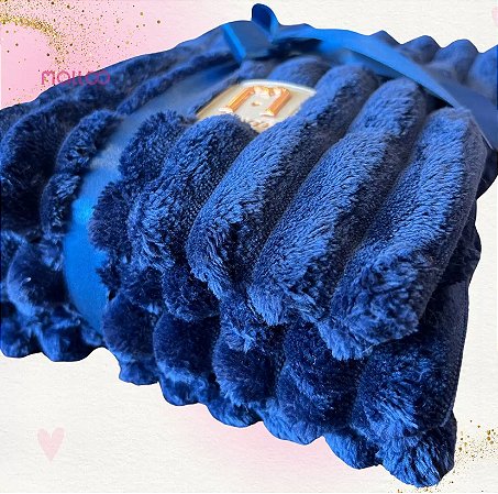 Manta Bubble Azul Royal