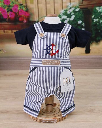 Macacão Listra Azul