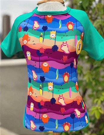 Blusa Uv Monstrinhos