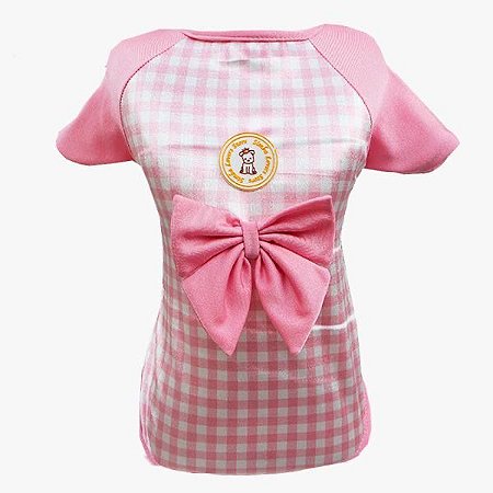 Blusa Uv Xadrez Rosa