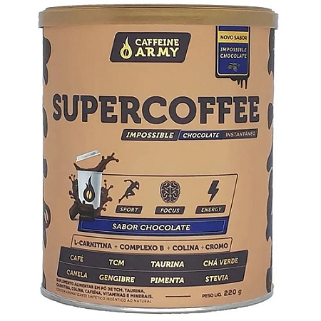 Supercoffee Impossible Chocolate 220g Caffeine Army
