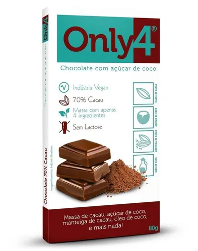 Chocolate 70% ONLY4 80g