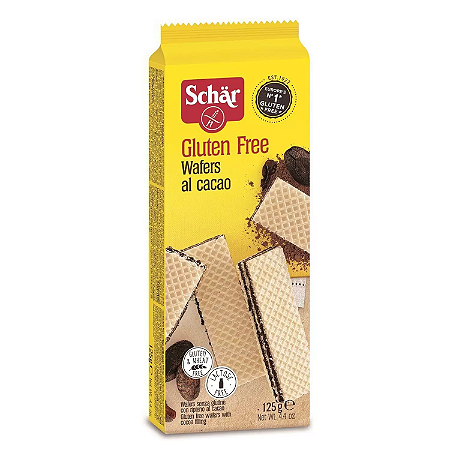 Wafer al cacao gluten Schar 125g