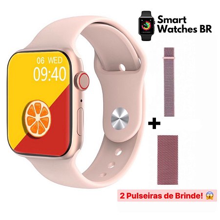 Novo SmartWatch Iwo W28 Pro Rosa Tela de 1.95 polegadas Série 8 Lançamento  2023 + 2 pulseiras - SmartWatchesBR