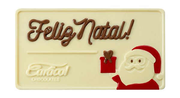 PLACA FELIZ NATAL BRANCO 50G