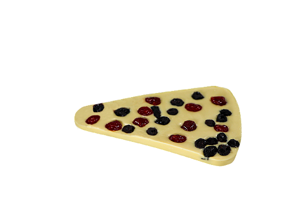 PIZZA RÚSTICA BRANCO COM CEREJA E BLUEBERRY 100G