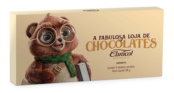 CAIXA SELEÇÃO DE TABLETES DO URSO CARAMELO 125G