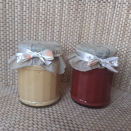 COMBO DOCE DE LEITE E COMPOTA MORANGO ZERO AÇÚCAR - 350ML CADA POTE