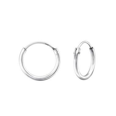 Par de argolinhas fio 12mm em Prata 925