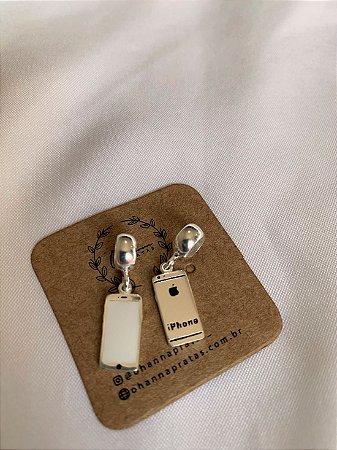 Berloque Iphone em Prata 925