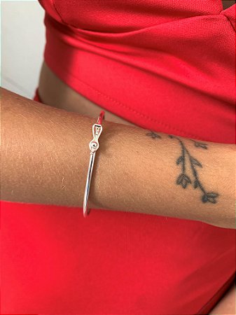 Bracelete Liso 3 Milímetros Prata 925
