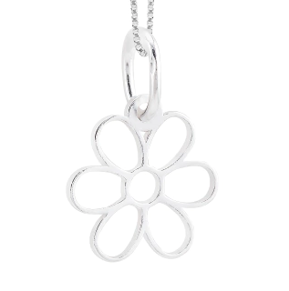 Pingente Flor Vazada Prata 925