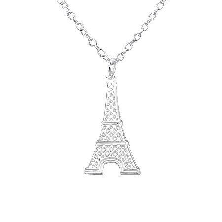 Colar Torre Eiffel em Prata 925