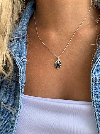 Pingente avulso medalha Buda em Prata 925