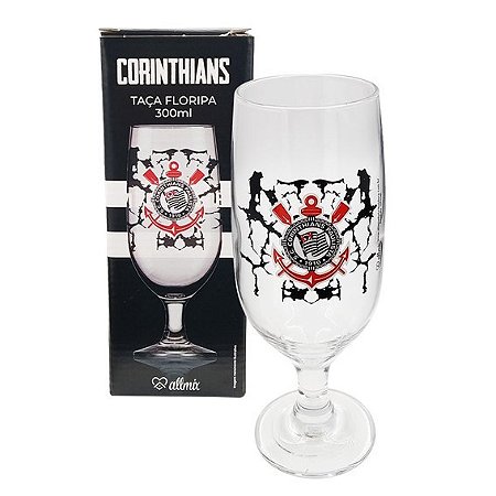 Taça de Vidro 300ml - Corinthians