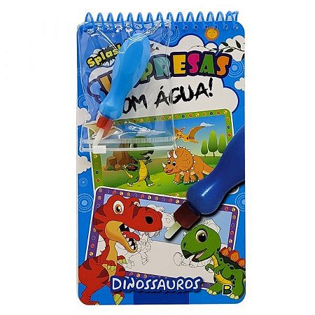 Livro Surpresas com Agua - Dinossauros