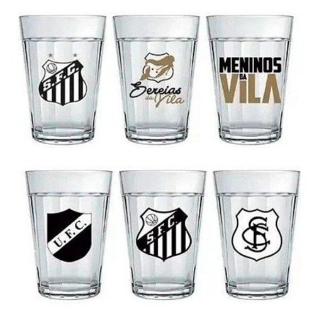 Jogo de Copos de Vidro 190ml 6 Peças - Santos
