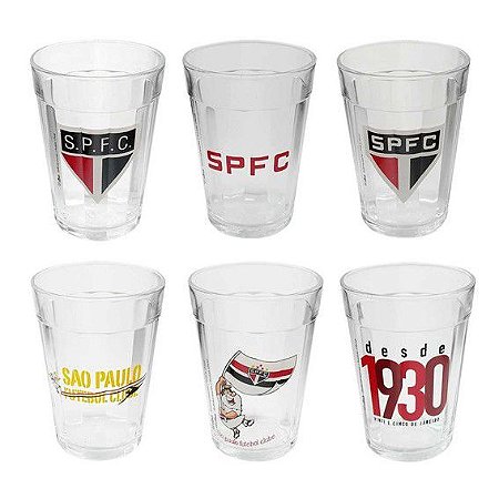 Jogo de Copos de Vidro 190ml 6 Peças - São Paulo