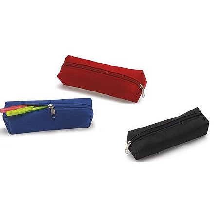 Estojo Liso Cores Sortidas Maxcril - 20cm x 6cm x 3cm