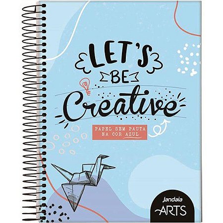 Caderno Criativo Sem Pauta 80 folhas 17x24cm - Cor Azul