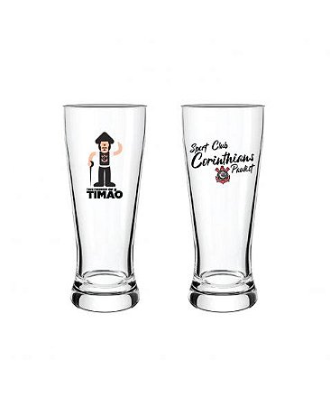 COPO LAGER 300 ML CORINTHIANS - JOGO COM 2 PEÇAS (7898919013371)