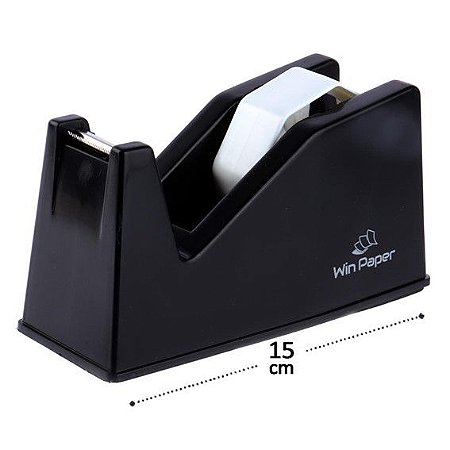 Suporte para Fita Adesiva Grande Preto