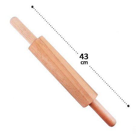 Rolo para Massa de Madeira 43cm