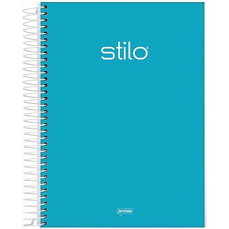 Caderno Universitário 1 Matéria 80 Folhas 20x27,5cm - Stilo Azul