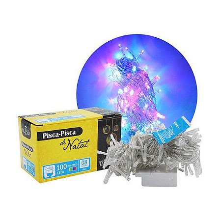 Pisca-Pisca 100 Leds Colorido 127V - 9m