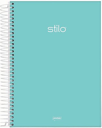 Caderno Universitário 1 Matéria 80 Folhas 20x27,5cm - Stilo Verde