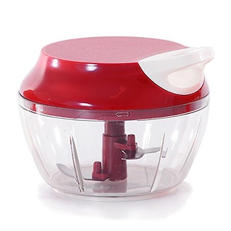 Mini Processador de Alimentos 500ml - Vermelho