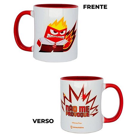 Caneca de Cerâmica 350ml - Raiva/Divertidamente