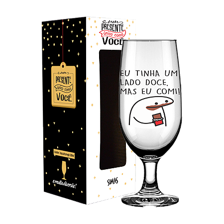 TACA DE CERVEJA 300ML - FLORK - LADO DOCE