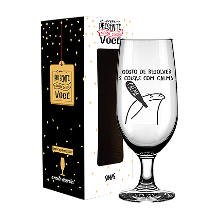 TACA DE CERVEJA 300ML - FLORK - CALMA