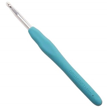Agulha de Crochê Soft Cabo Emborrachado Circulo - 5,0mm