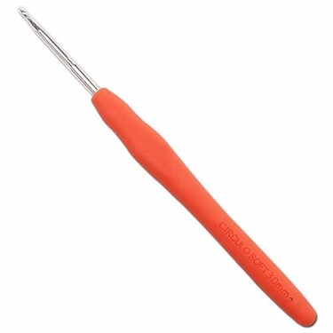 Agulha de Crochê Soft Cabo Emborrachado Circulo - 3,0mm