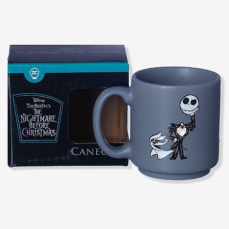 Mini Caneca de Cerâmica 100ML - O ESTRANHO MUNDO DE JACK SKELETO