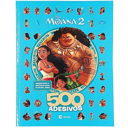Livro de Atividades com 500 adesivos - Moana 2