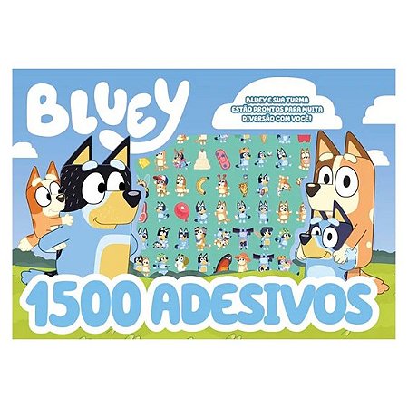 Livro Prancheta de Colorir + 1500 adesivos - BLUEY