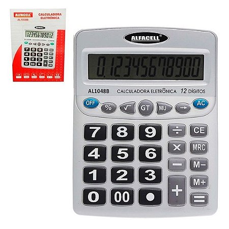 Calculadora de Mesa Grande 12 Digitos AL1048B