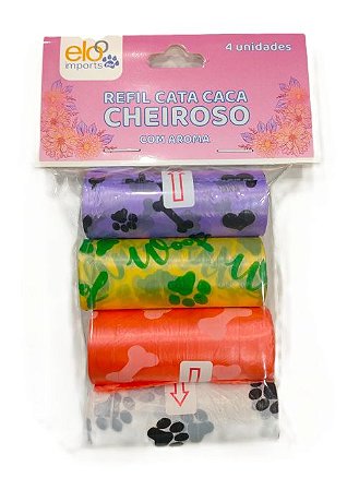 Refil Saco Cata Caca c/ Aroma - 4 unidades