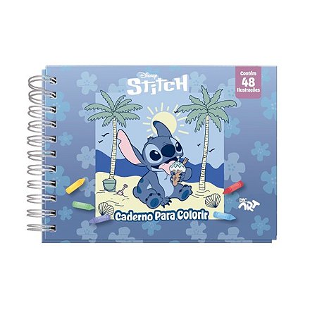 Caderno para Colorir 48 Ilustrações - STITCH