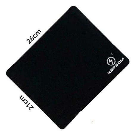 Mouse Pad Slim Preto 26cm x 21cm - Kapbom
