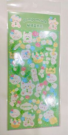Cartela de Adesivo Decorativo 9cm x 20cm - Sortidos