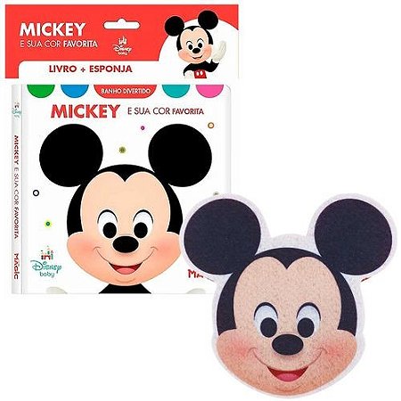 LIVRO DE BANHO C/ ESPONJA - MICKEY