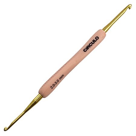 Agulha de Crochê Soft Emborrachada Dupla - 2,0mm e 3,0mm