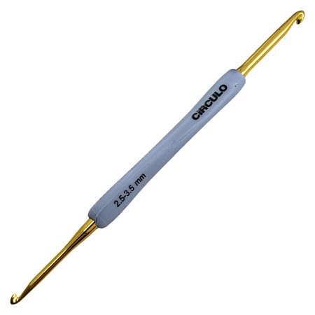 Agulha de Crochê Soft Emborrachada Dupla - 2,5mm e 3,5mm