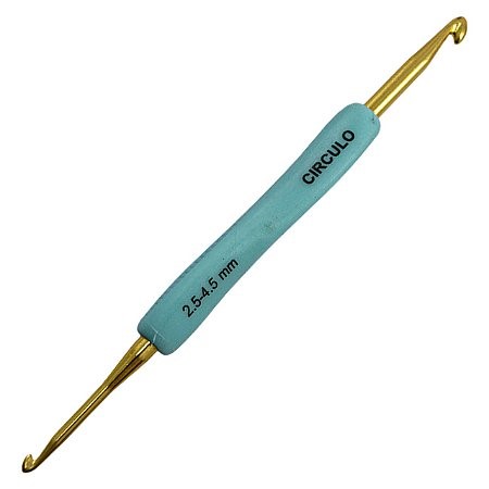 Agulha de Crochê Soft Emborrachada Dupla - 2,5mm e 4,5mm